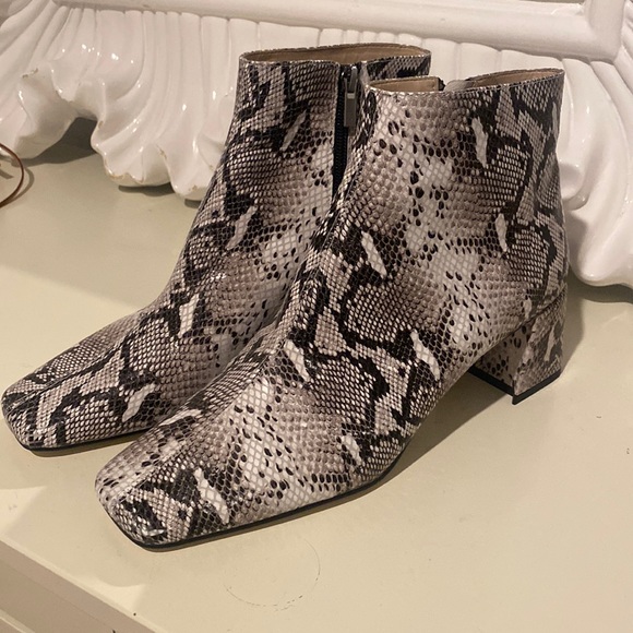 Snake print Booties. Size: 10. - Picture 1 of 5
